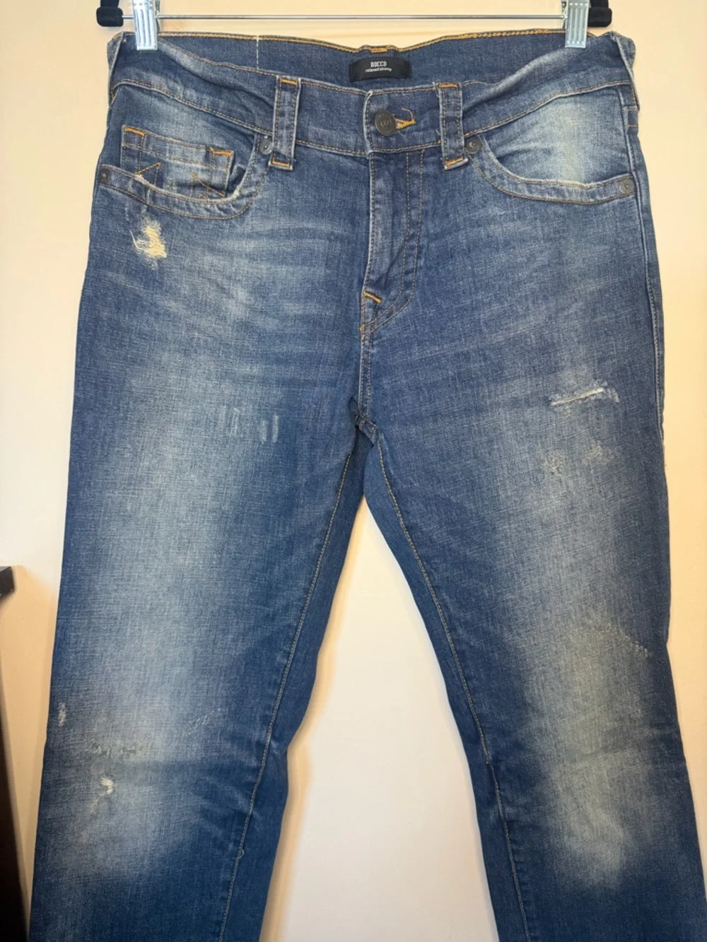 True Religion Men’s Relaxed Fit Jeans - Blue Denim